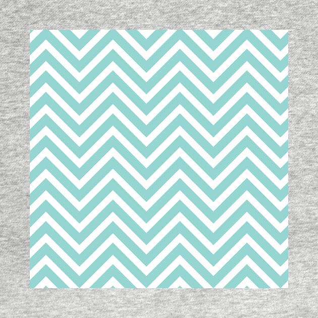 Light Blue Chevron Zig Zag Repeat Pattern by 2CreativeNomads